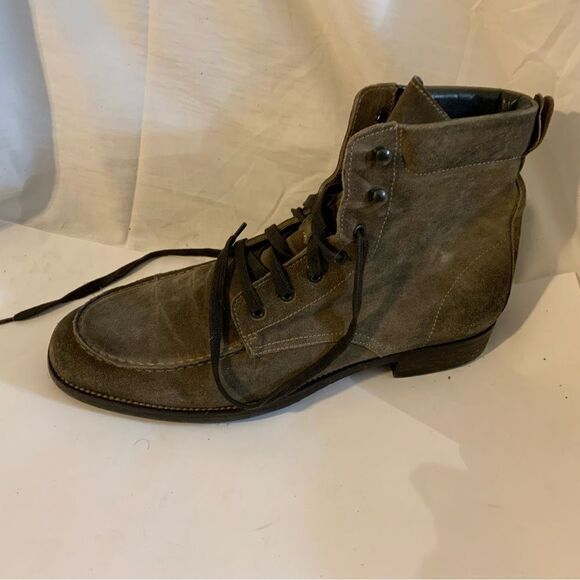 To Boot New York Gray Suede Split Toe Boots size 8.5